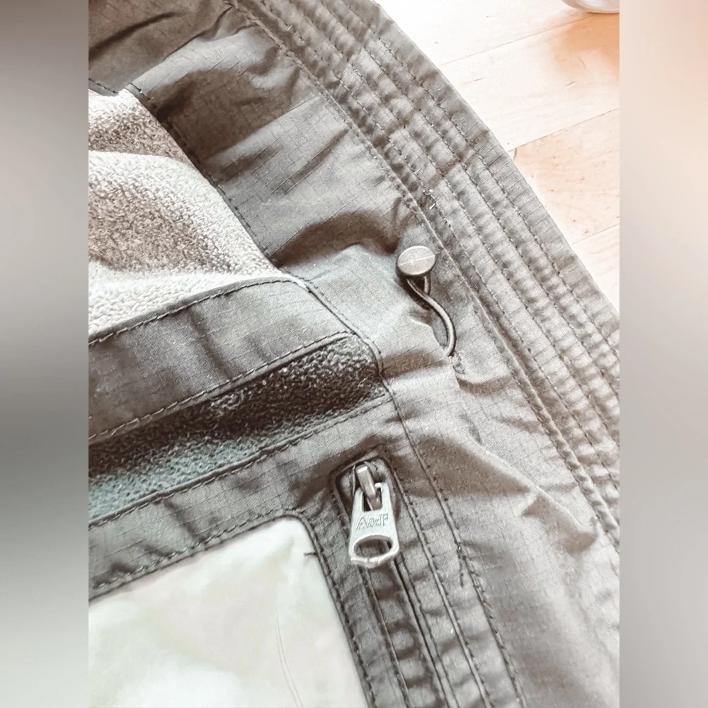 Abercrombie + Fitch All Season‎ Weather Fall Warrior Hooded Jacket Black Large